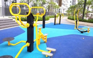 Khu tập thể dục ngoài trời tại căn hộ The View Riviera Point quận 7 - Căn hộ The View Keppel Land.