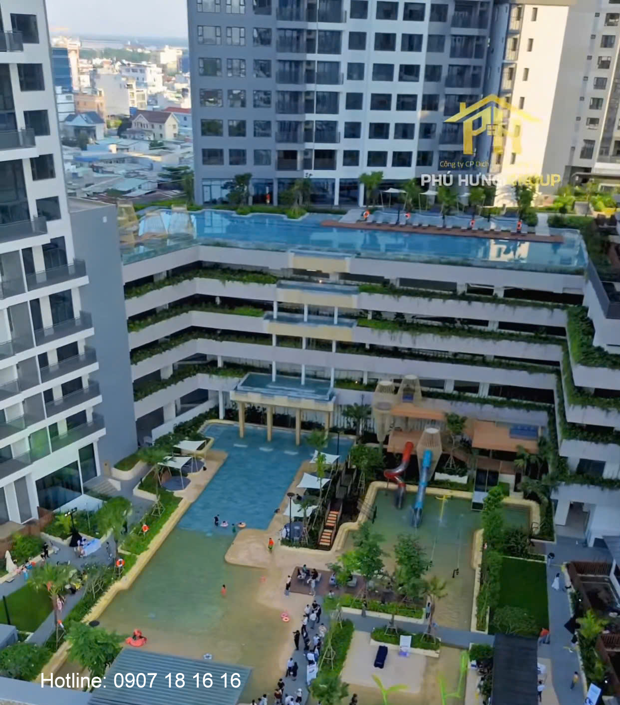 Thực tế nội khu căn hộ The Infiniti Riviera Point quận 7 - Keppel Land - 0907 181616