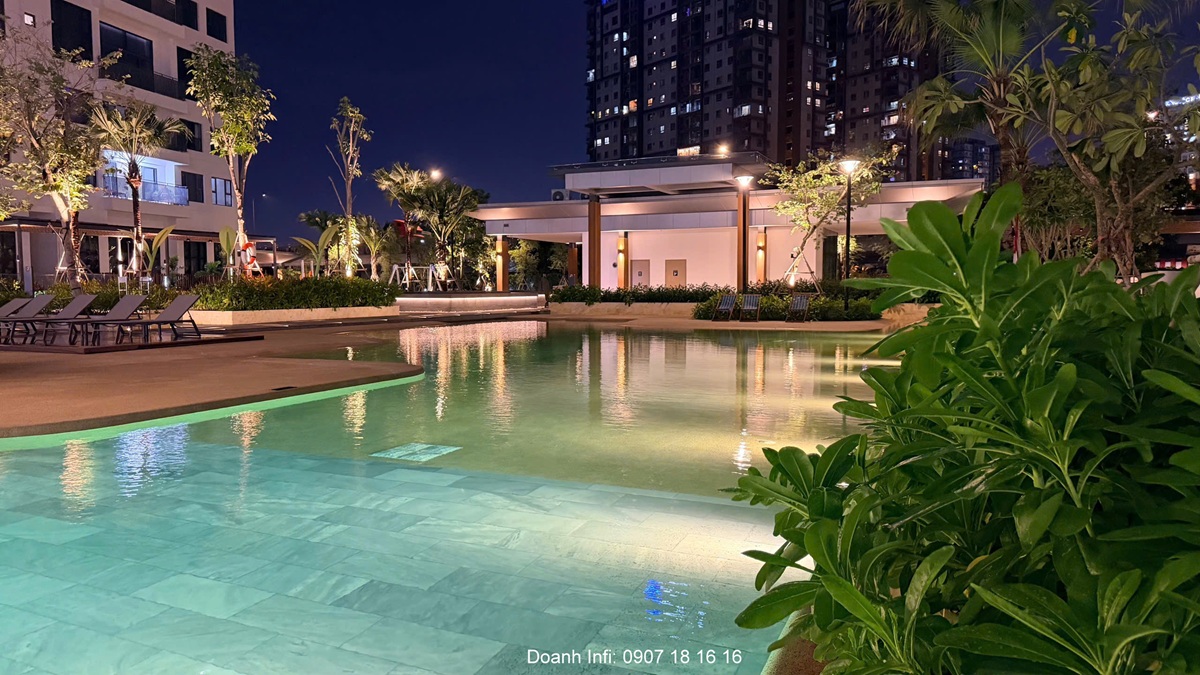 Một góc bãi biển nhân tạo tại căn hộ The Infiniti Riviera Point quận 7 - The Infiniti Keppel Land - hotline 0907181616